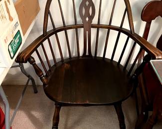 #31 Windsor chair with needle point seat cushion $120.00
