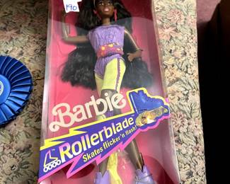 #190 Afro American Rollerblade Barbie $50.00