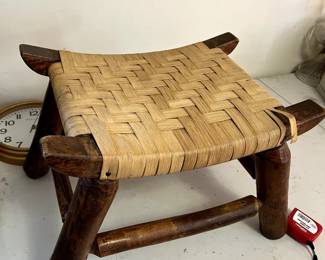 #38 Basket weave stool 16x11x11 $25.00