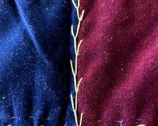 #87 crazy quilt, velvet and satin 58x50 $75.00