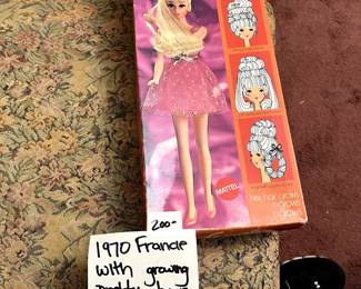 #112 1970 Francie with growing pretty hair NRFB $200.00