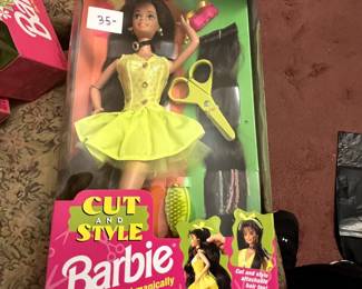 #103 Cut and Style Barbie, NRFB $35.00
