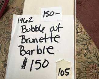 #105 Bubble Cut Brunette Barbie, NRFB $150.00