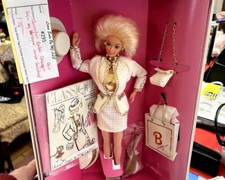#295 doll Convention barbie Classique with booklet signed by designer Janet Goldblall $175.00