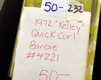 #232 1972 Kelley Quick Curl Barbie #4221 $50.00