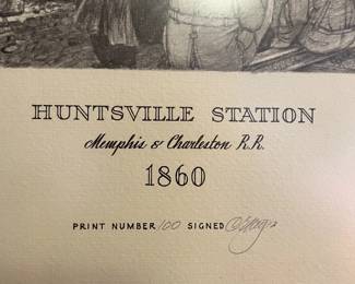 #41 Huntsville Station Print 100 by CE Monroe $120.00
