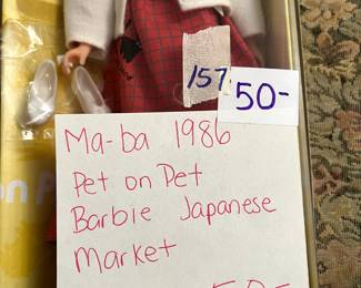 #157 1986 Ma-ba Pet on Pet Barbie Japanese Market, NRFB $50.00
