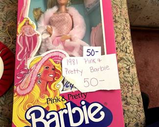 #164 1981 Pink and Pretty Barbie, NRFB $50.00