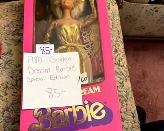#160 1980 Golden Dream Barbie, Special Edition NRFB $85.00
