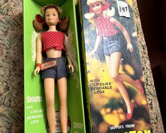 #197 Scooter, red hair, with bendable legs, NRFB $60.00