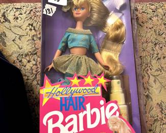 #131 Hollywood Hair Barbie NRFB $75.00