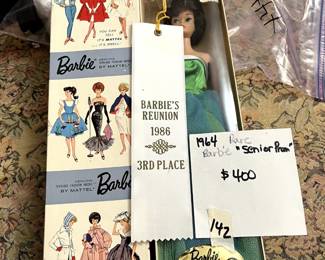 #142 1964 Barbie Senior Prom, NRFB $400.00