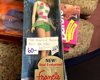 #264 1965 Francie Barbie doll #1130 $60.00