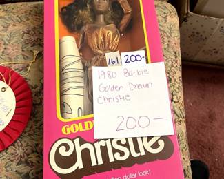 #161 1980 Afro American Golden Dream Christie, NRFB $200.00