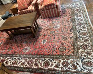 Lot #24 - $750 Den rug. Wool, some wear and fading. 9'x12'4"