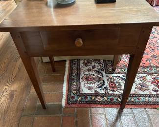 Lot #22 - $195 - one drawer table. 27-3/4"H x 26"W x 18-3/4"D