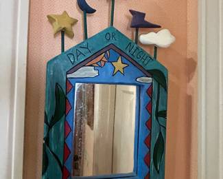 Lot #57 - $25 Day or night, you are the brightest Star. mirror. 8"x16"
