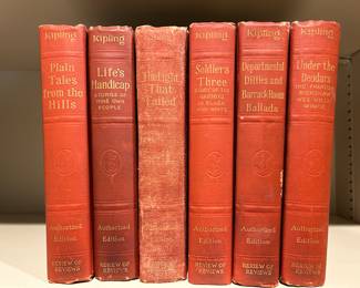 Lot #106 - $25 -Rudyard Kipling 6 volumes 1915