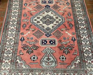 Lot #17 - $250 Wool rug 4'3" x 6'8". needs some cleaning