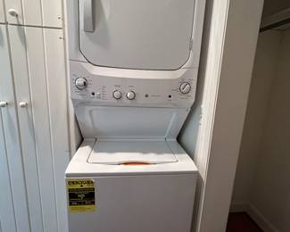 Lot # 237 - $395 GE stacked washer dryer