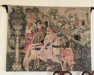 Lot #49 - $195 Tapestry. Printed. 5'9" x 4'6"