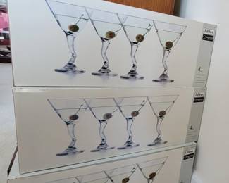 Martini Glasses new inbox total of three boxes. 