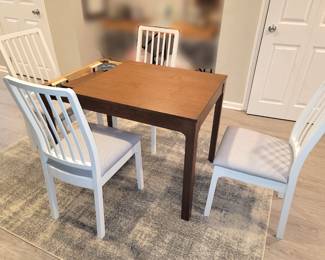 IKEA Ekedalen Dining extendable table  - reduced to $100 and chairs - reduced to $25 ea
