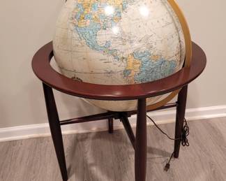 Replogle Illuminated World Globe on Wood Stand - reduced to $150