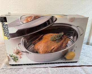 FTM065 Royal 3-Piece Oval Roaster With Rack New
