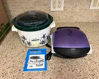 FTM021- Rival Crock Pot & George Foreman Grilling Machine 