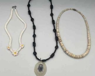 FTM113-3ea Shell Necklaces 