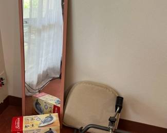 FTM072 Floor Length Mirror, Iron, Seat Cushion & Exercise Machine 