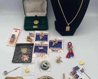 FTM118-Lots Of Pins, Men's Jewelry And Accessories Some Gold