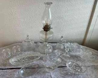 FTM059 Vintage Cut Glass, Oil Lamp & More!