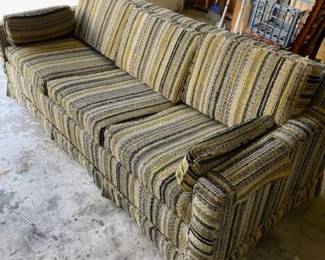 Available now!  Retro sleeper sofa, will need new mattress!  $50