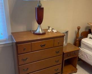 Maple chest- two chests, one night stand and a twin bed available.  Priced separately