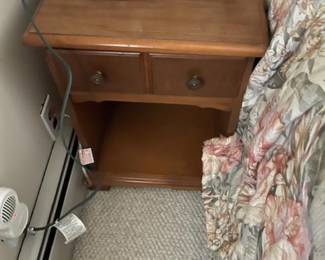 Maple night stand.  Part of twin bed bedroom suite (pieces sold separately)
