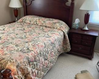 Queen bed and nightstand-available for early sale!