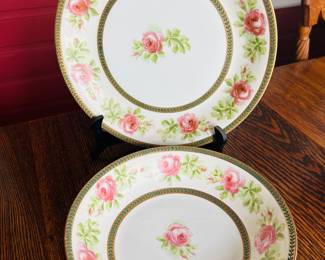$65 ~ LARGE LIMOGES CORONET 2 PC SERVING, PLATTER & BOWL. VGUC. Platter is 12", Bowl is 10". (To purchase or inquire about this item, please text 470.370.0348.)