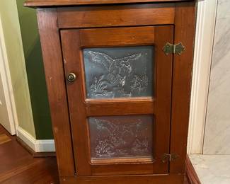 Vintage Punched Tin Cabinet - $80 