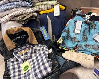 Boys toddler clothing, most is brand new with tags. Brands include gymboree, mini boden, gap, old navy