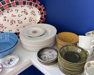 Dishes, platters, bowls