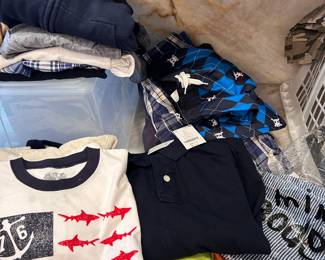 Boys toddler clothing, most is brand new with tags. Brands include gymboree, mini boden, gap, old navy