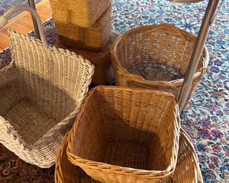 Wicker baskets of all shapes and sizes