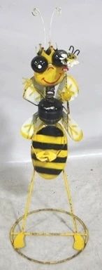 7870 - Metal bee garden figure, 34" tall
