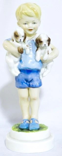 3984 - Royal Worcester porcelain 7.5" figurine Monday's Child is Fair of Face
