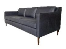 8524 - Livingston leather sofa by LEA Leather 35 x 82 x 32
