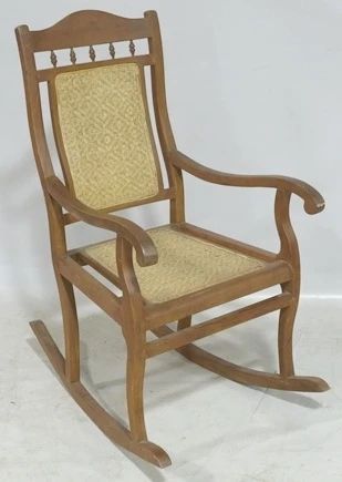 832 - Woven inset rocking chair 40 x 31 x 20
