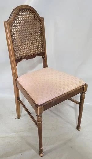 1124 - Vintage cane back accent chair 36 x 17 x 14
