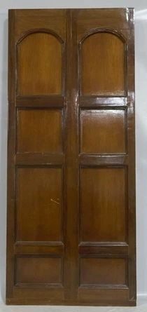845 - Architectural carved wood door, 80.5 x 34.5 scratches
